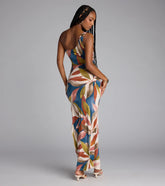 Island It Girl One-Shoulder Cutout Maxi Dress